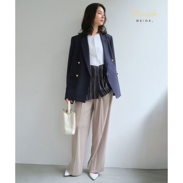 【セットアップ対応】CINDY / ハイウエストパンツ （Taupe）