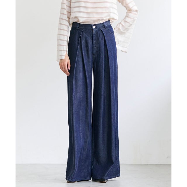 FRANKLIN / ドレープタックワイドパンツ （Indigo）