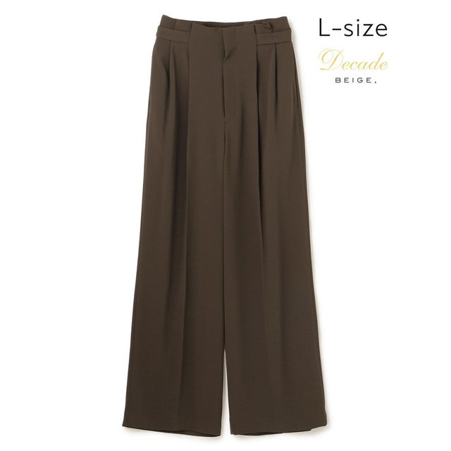 【Lサイズ・セットアップ対応】CINDY / ハイウエストパンツ （Brown）