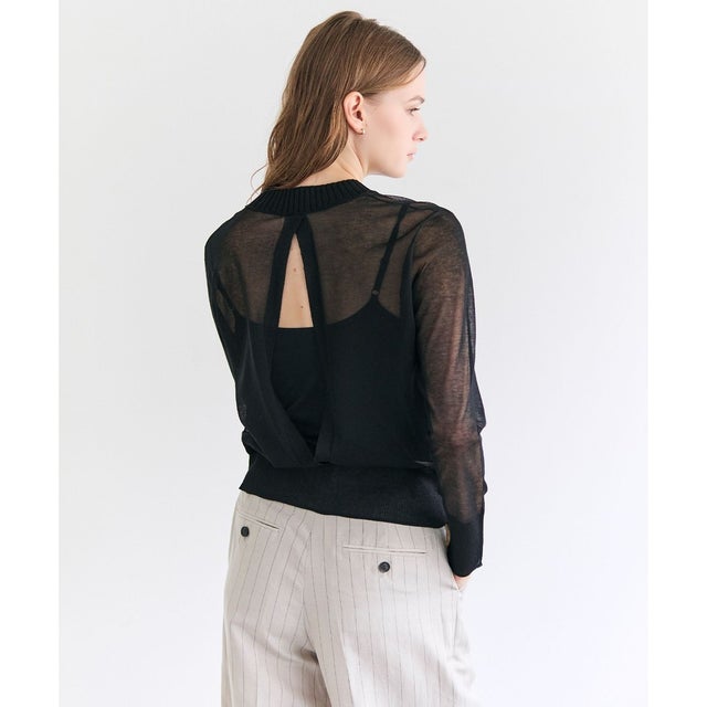 PYRRHOT / シアーコンビ バックスリットプルオーバー （Black）