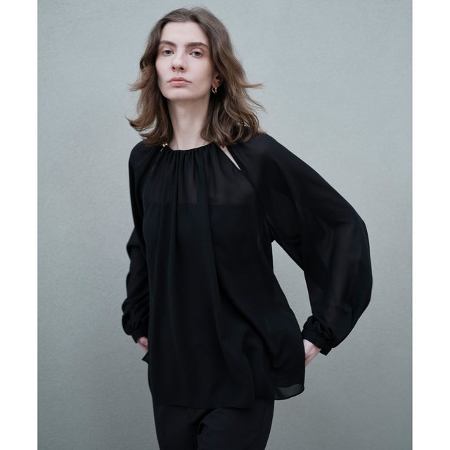 IVES / ゴールドビーズブラウス （Black）