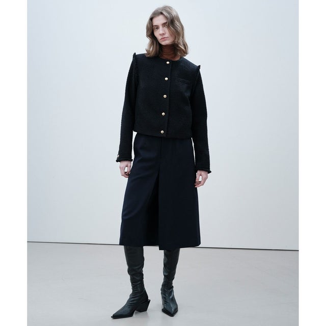 CHURCH / ウールボックスタックキュロット （Navy）