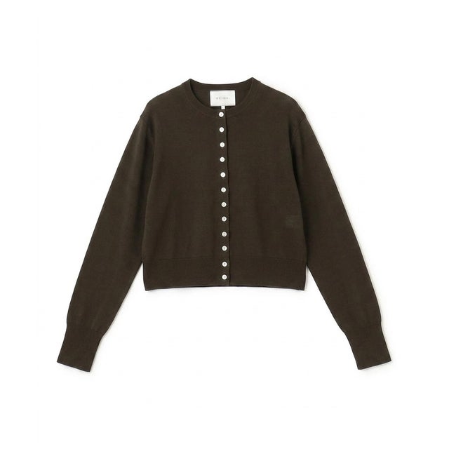 MASON / シルククルーネックカーディガン （Brown）
