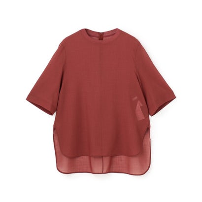 BEIGE, MOYE / スカーフ付き ハーフスリーブブラウス （Navy）｜詳細画像