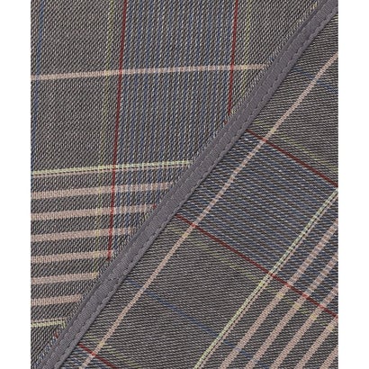 BEIGE, EDWARDS / ウールチェック バンドカラーブラウス （Gray Check）｜詳細画像