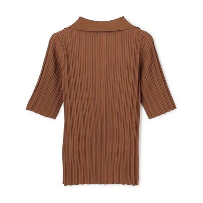 BEIGE, 【Oggi掲載】LABRADO / ランダムリブ スキッパーニット （Brown）｜詳細画像