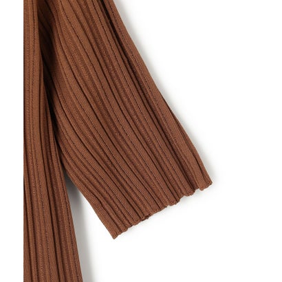 BEIGE, 【Oggi掲載】LABRADO / ランダムリブ スキッパーニット （Brown）｜詳細画像
