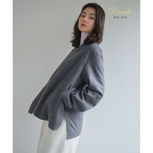 【セットアップ対応】CORBY / ウールジップジャケット （C.Gray）