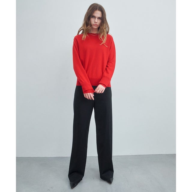 POMPE / ウールカシミヤ レイヤードニット （Red）
