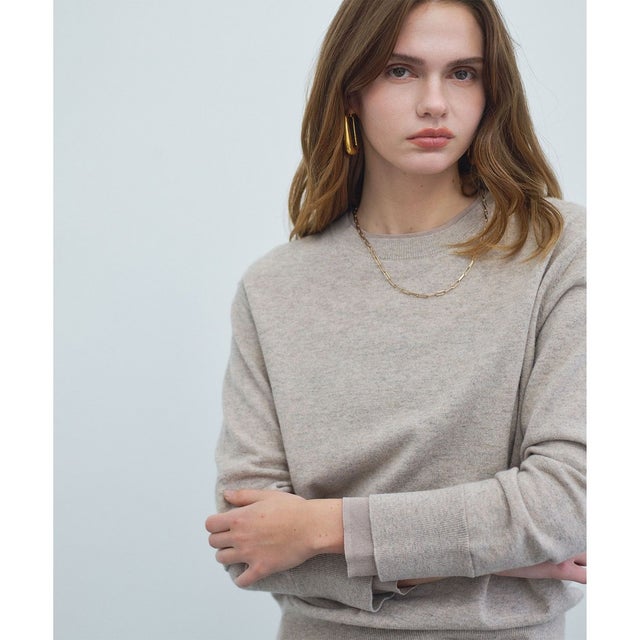 POMPE / ウールカシミヤ レイヤードニット （Taupe）