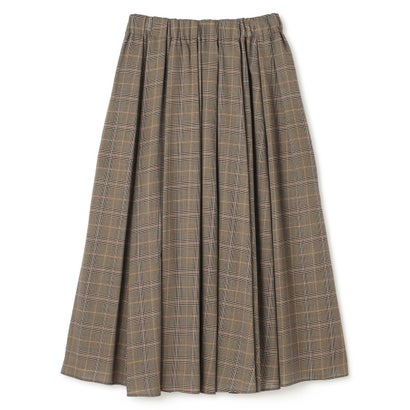BEIGE, EDWARDS / ウールチェック フレアスカート （Brown Check）｜詳細画像