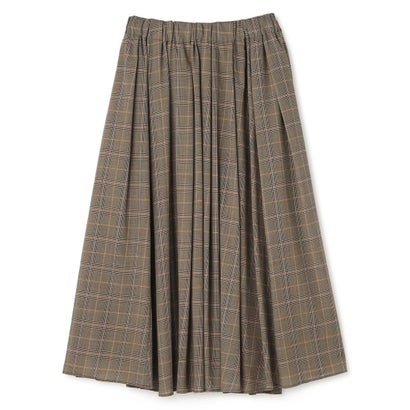 BEIGE, EDWARDS / ウールチェック フレアスカート （Brown Check）｜詳細画像