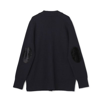 LEADER / エルボーパッチ Vネックカーディガン （Navy）｜詳細画像