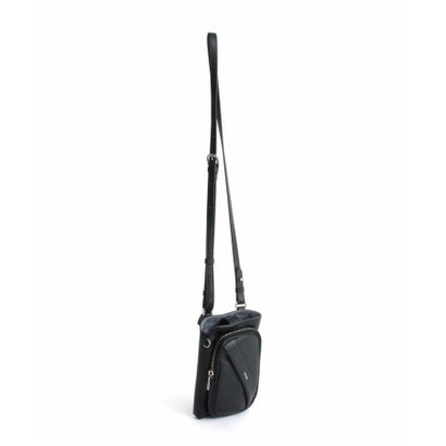 カウレザー フロントポケットスマホショルダー B-26303 （ブラック）｜詳細画像