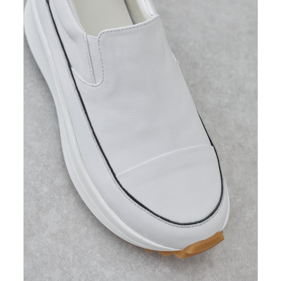 ビアズリー BEARDSLEY レザースリッポン （white） -靴 