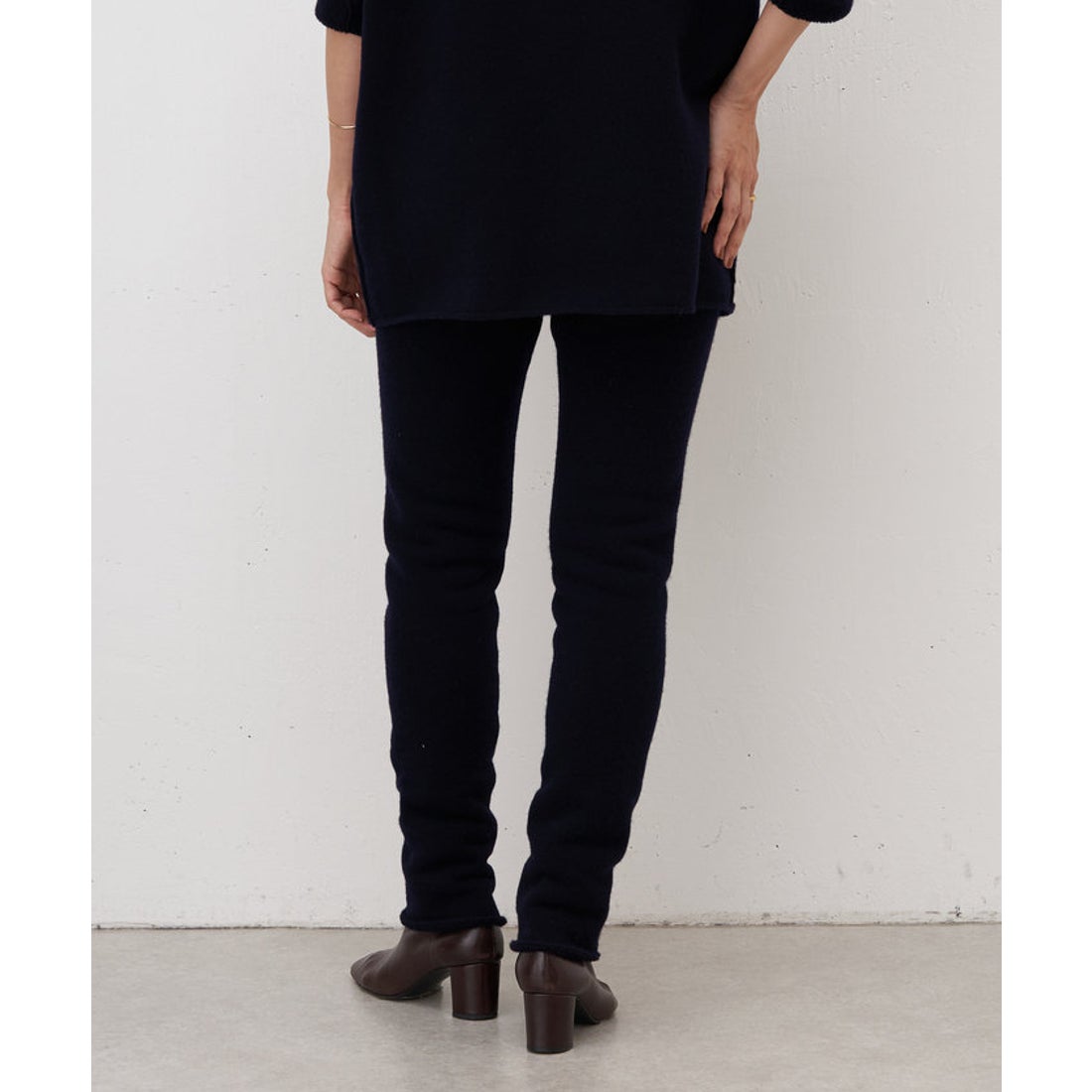 ビアズリー BEARDSLEY パイルニットパンツ （navy） - ファッション 
