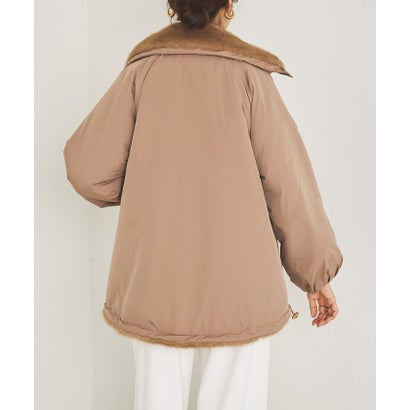ビアズリー BEARDSLEY ファーコンビタフタブルゾン （beige）｜詳細画像