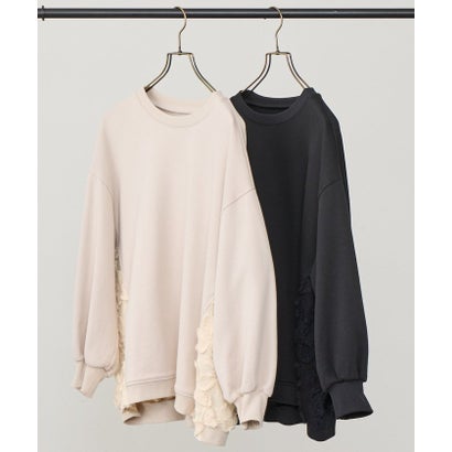 ビアズリー BEARDSLEY レースキリカエバルーントレーナー （black）｜詳細画像
