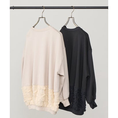 ビアズリー BEARDSLEY レースキリカエバルーントレーナー （black）｜詳細画像