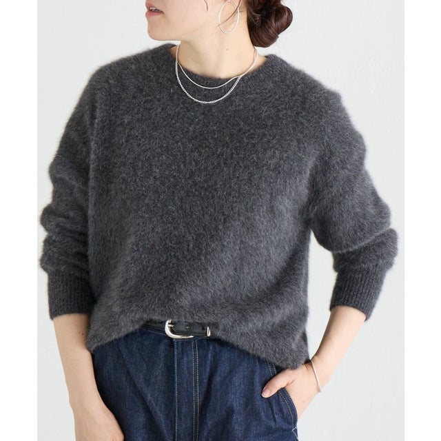 フォックスカシミヤシャギープルオーバー （gray）
