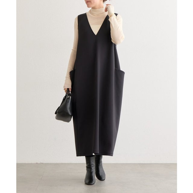 ダンボールコクーンワンピース （black）
