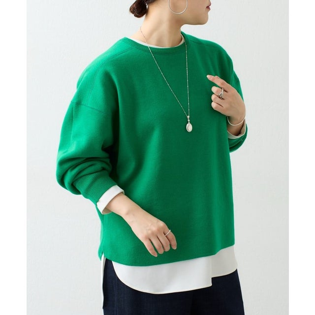 BAイニシャルニット （green）