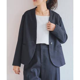 ウールラウンドジャケット《LIVETRT》【セットアップ】 （navy）