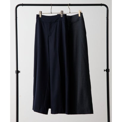 ウールワイドパンツ《LIVETRT》【セットアップ】 （navy）｜詳細画像
