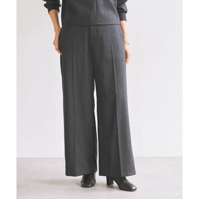 ウールワイドパンツ《LIVETRT》【セットアップ】 （navy）｜詳細画像