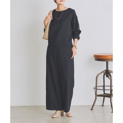 ウールワイドパンツ《LIVETRT》【セットアップ】 （navy）｜詳細画像