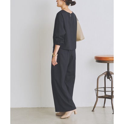 ウールワイドパンツ《LIVETRT》【セットアップ】 （navy）｜詳細画像