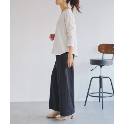 ウールワイドパンツ《LIVETRT》【セットアップ】 （navy）｜詳細画像