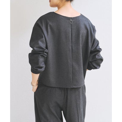 ウール前後ジップブラウス《LIVETRT》【セットアップ】 （navy）｜詳細画像