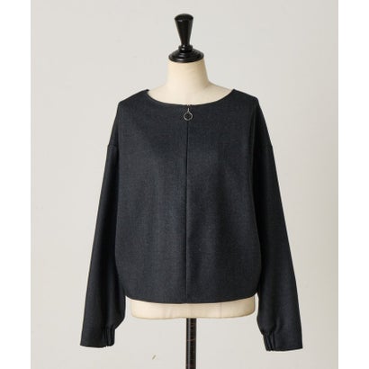 ウール前後ジップブラウス《LIVETRT》【セットアップ】 （navy）｜詳細画像