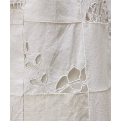 《10/6(火)予約》パッチワークレースパンツ《Maison Flore》 （black）｜詳細画像