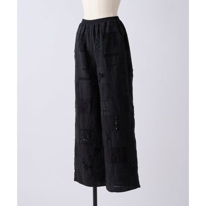 《10/6(火)予約》パッチワークレースパンツ《Maison Flore》 （black）｜詳細画像