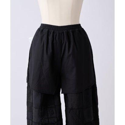 《10/6(火)予約》パッチワークレースパンツ《Maison Flore》 （black）｜詳細画像