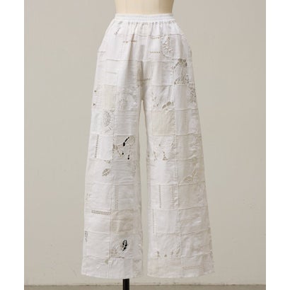 《10/6(火)予約》パッチワークレースパンツ《Maison Flore》 （black）｜詳細画像