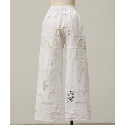 《10/6(火)予約》パッチワークレースパンツ《Maison Flore》 （black）｜詳細画像