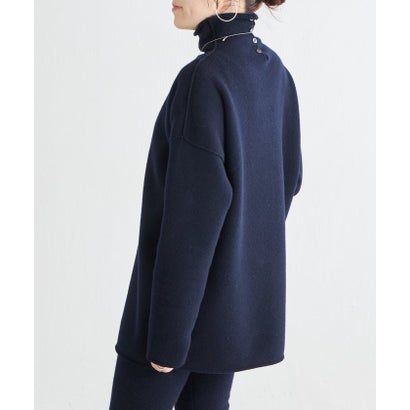 ウールパイルリバーチュニック （navy）｜詳細画像