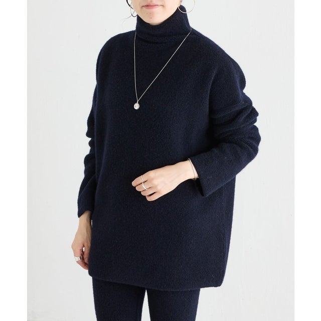 ウールパイルリバーチュニック （navy）