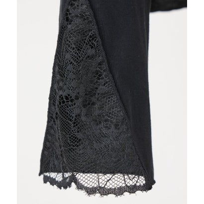 ビアズリー BEARDSLEY 袖口レースカットソー （black）｜詳細画像