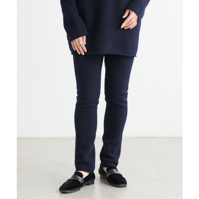 ウールパイルニットパンツ （navy）