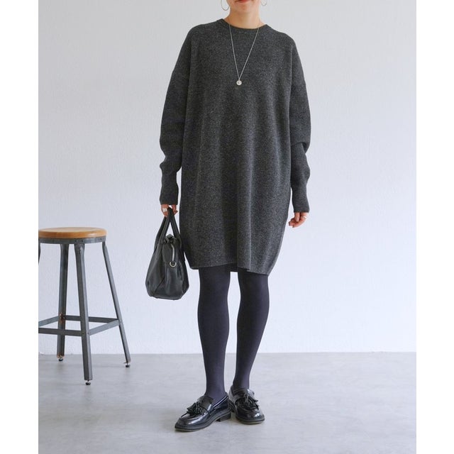ウールニットワンピース （gray）