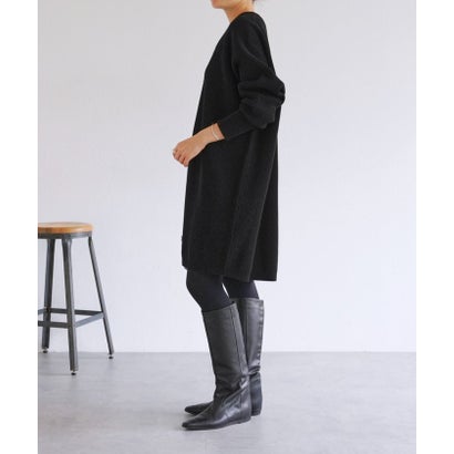 ビアズリー BEARDSLEY ウールニットワンピース （black）｜詳細画像