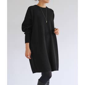 ウールニットワンピース （black）