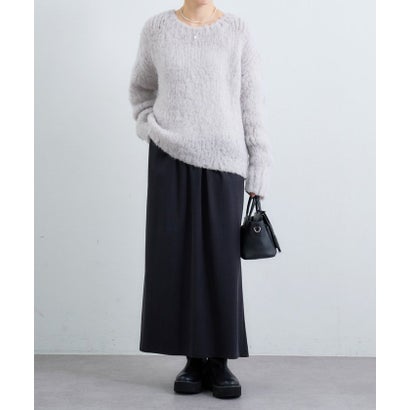 ビアズリー BEARDSLEY 《10/22(木)12：00予約開始予定》アルパカ起毛プルオーバー （lightgrey）｜詳細画像
