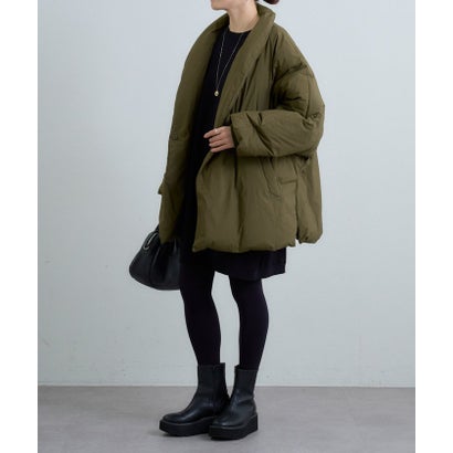 《10/22(木)12：00予約開始予定》ポンチョダウン （black）｜詳細画像