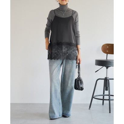 ビアズリー BEARDSLEY ウールハイネックリブニット《LIVETRT》 （black）｜詳細画像