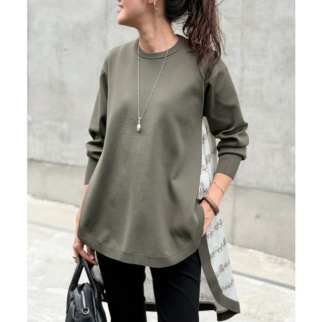 チェアステッチコクーンチュニック （khaki）